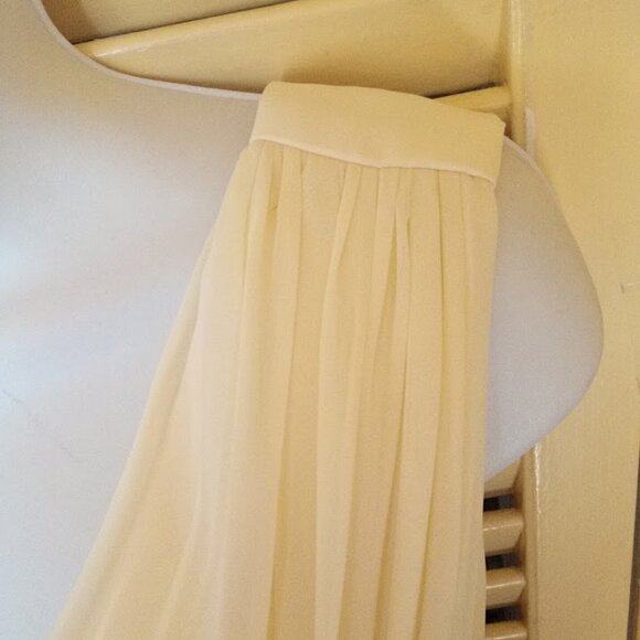 Ivory White Prom Sleeveess Maxi Gown Fits XS - Picture 6 of 6